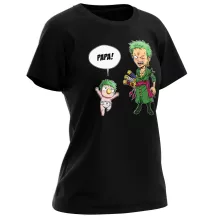 T-shirt Femme Zorro Roronoa « Un fiston démoniaque !! » – Parodie One Piece