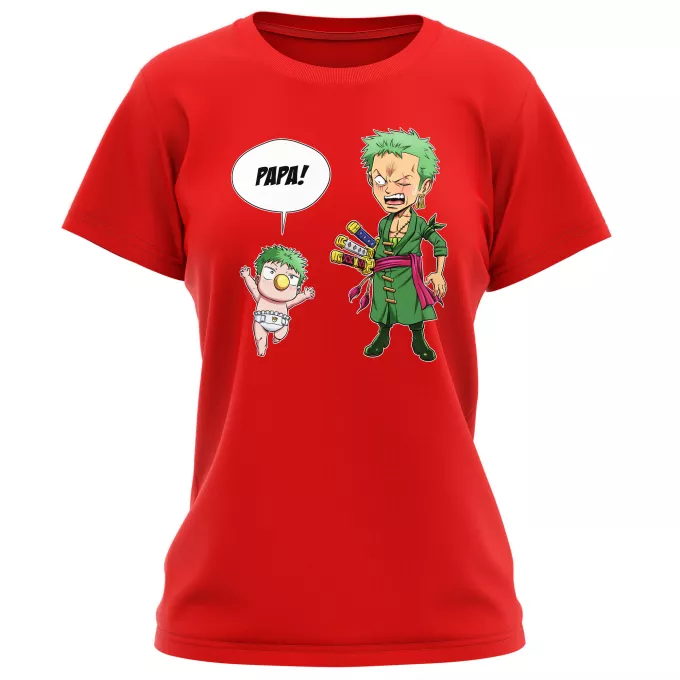 T-shirts Femmes Parodie One Piece Un fiston démoniaque !! - Zorro Roronoa, Baby Beel