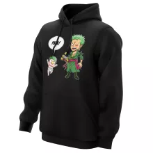 Sweat à capuche Zorro Roronoa « Un fiston démoniaque !! » – Parodie One Piece