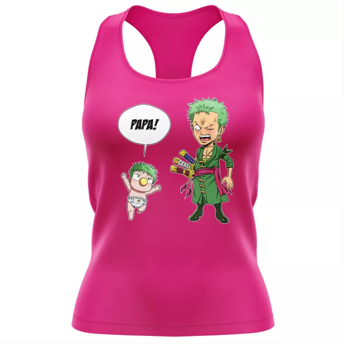Débardeur Femme Parodie One Piece Un fiston démoniaque !! - Zorro Roronoa, Baby Beel