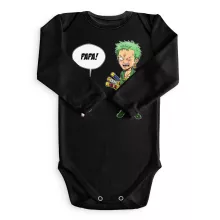 Body bébé manches longues Zorro Roronoa « Un fiston démoniaque !! » – Parodie One Piece