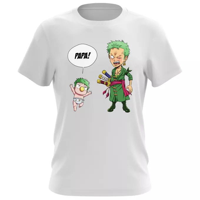 T-shirts Hommes Parodie One Piece Un fiston démoniaque !! - Zorro Roronoa, Baby Beel