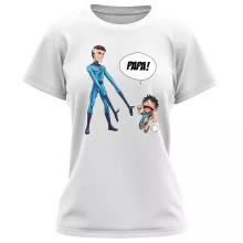T-shirt Femme Luffy « Un papa Fantastique ! » – Parodie One Piece