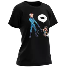 T-shirt Femme Luffy « Un papa Fantastique ! » – Parodie One Piece