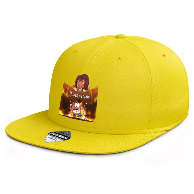 Casquette Rap Snapback Parodie Toy Story Attack on Potato !! - Sasha Braus, Mr Potato, Le Titan Colossal
