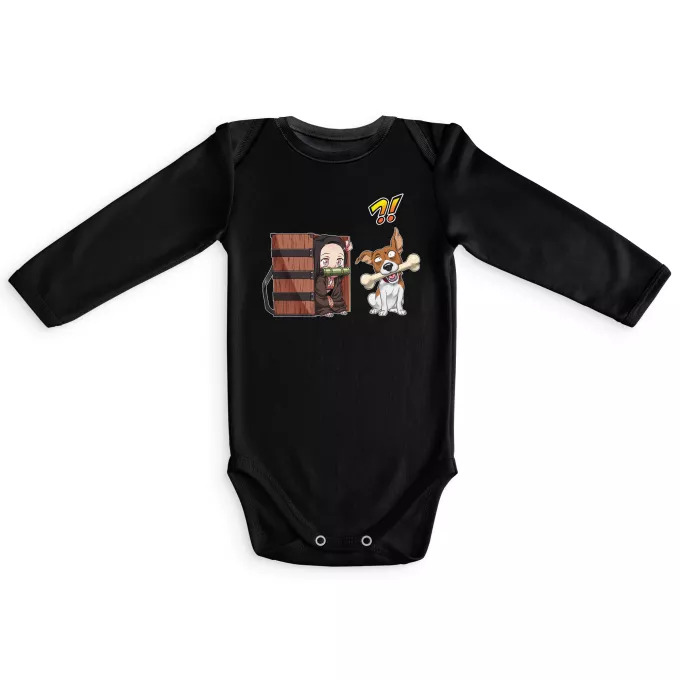 Baby Body långa ärmar Parodi Kimetsu no yaiba Nezuko Kamado
