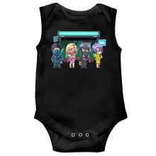 Sub-Zero Sleeveless Baby Bodysuit – Mortal Kombat parody