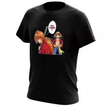 T-shirt Kenshin « L'élève dépasse le Maître... » – Parodie One Piece