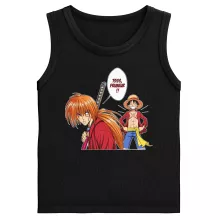 Débardeurs Enfants Kenshin « L'élève dépasse le Maître... » – Parodie One Piece