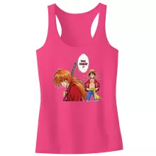 Débardeur Enfant Fille Kenshin « L'élève dépasse le Maître... » – Parodie One Piece