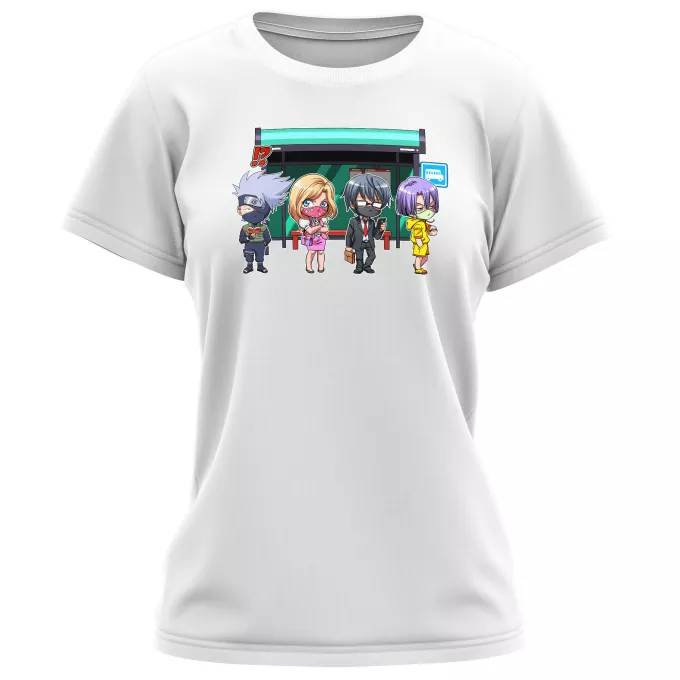 Vrouwen T-Shirts Parodie Naruto Kakashi