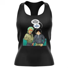 Débardeur Femme Monkey D. Luffy « La Bagarre !! » – Parodie One Piece