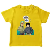T-shirt bébé Monkey D. Luffy « La Bagarre !! » – Parodie One Piece