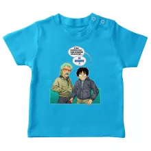 T-shirt bébé Monkey D. Luffy « La Bagarre !! » – Parodie One Piece