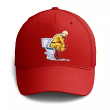 Gorra Rosa claro (Sakura) parodia de One-Punch Man - Saitama (Gorra de primera calidad - impresa en Francia - Réf : 1184)