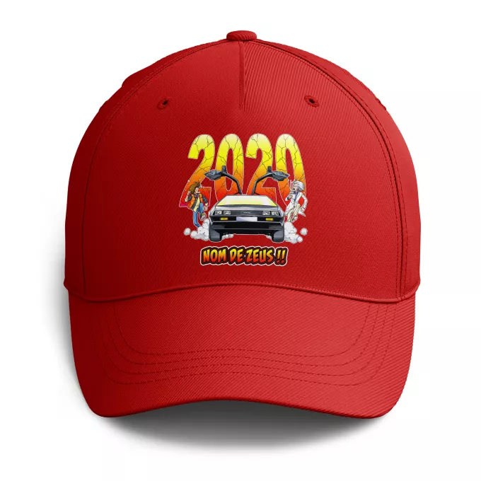 Casquettes Parodie Retour vers le Futur Nom de Zeus, retournons dans le passé !! - Doc Brown et Marty MacFly