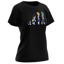 T-shirt Femme Vegeta Super Saiyajin « La Théorie de l'évolution (Prince Edition) » – Parodie Dragon Ball Z