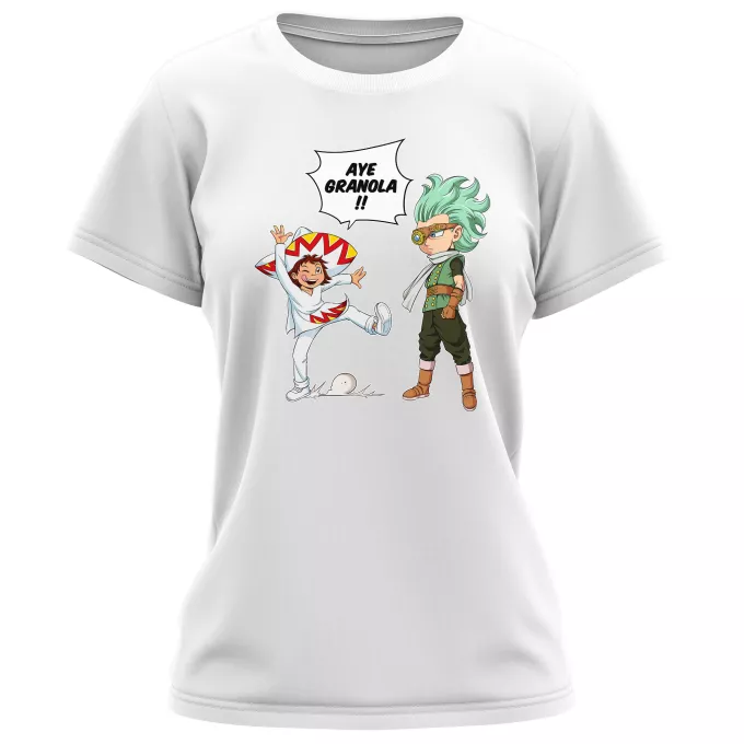 T-shirts Femmes Parodie Dragon Ball Super Aye Granola !! - Granola l'être le plus puissant de l'univers