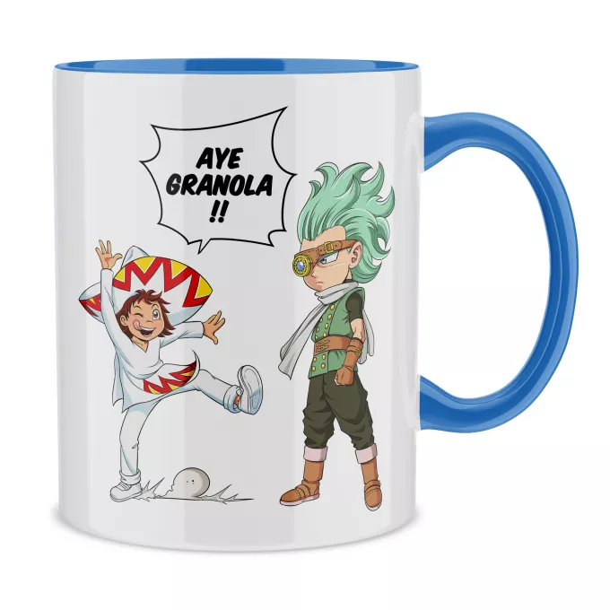 Mugs Parodie Dragon Ball Super Aye Granola !! - Granola l'être le plus puissant de l'univers