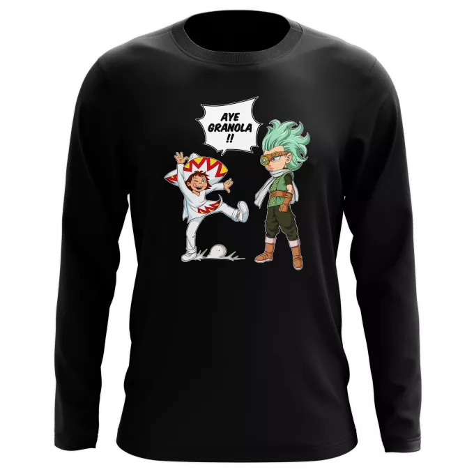 T-Shirts manches longues Parodie Dragon Ball Super Aye Granola !! - Granola l'être le plus puissant de l'univers