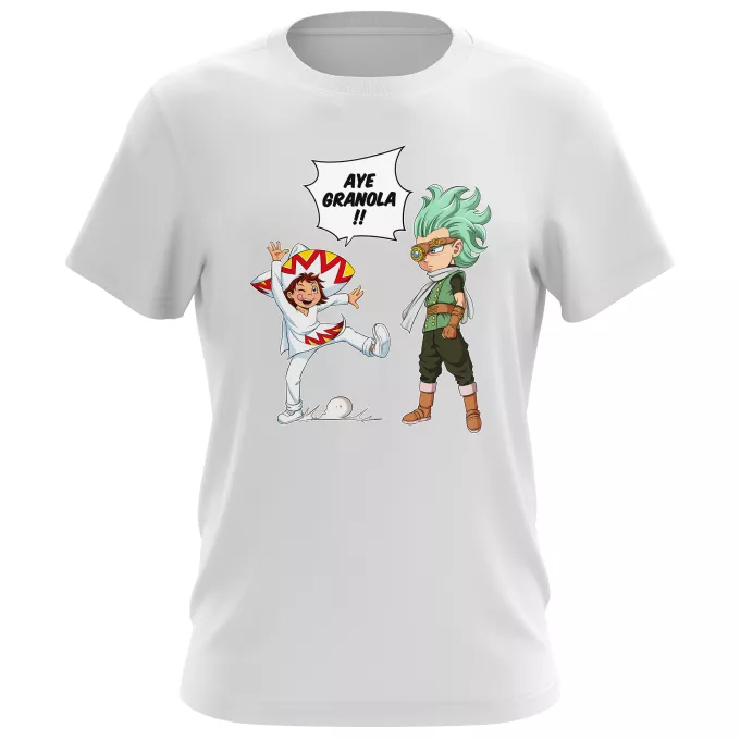 T-shirts Hommes Parodie Dragon Ball Super Aye Granola !! - Granola l'être le plus puissant de l'univers