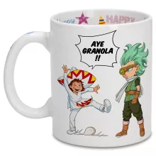 Mug Granola « Aye Granola !! » – Parodie Dragon Ball Super