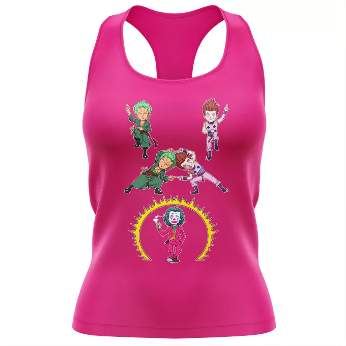 Linnen för kvinnor Parodi One Piece Hisoka, Jokern och Zoro