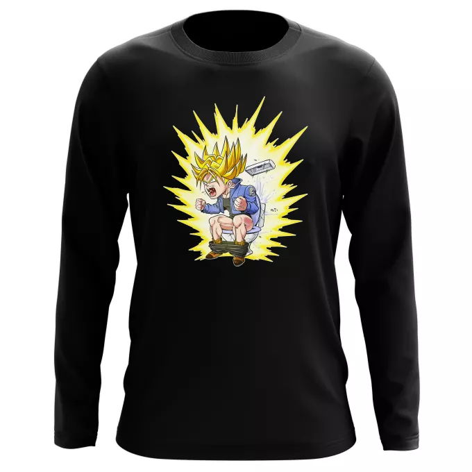 Magliette a maniche lunge Paoridia Dragon Ball Super Trunks Super Saiyan