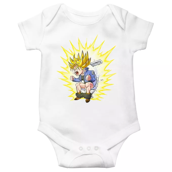 Body per bambini a maniche corte Paoridia Dragon Ball Super Trunks Super Saiyan