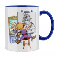 Tazza Cloud Strife “Autoritratto di Cloud Strife” – Parodia dei Final Fantasy VII