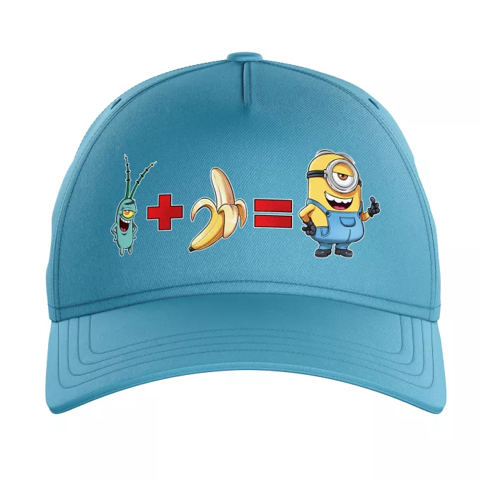 Kids Caps Parody of Minions Plankton and banana equal Minion
