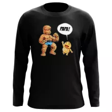 T-Shirt à manches longues La Chose « Un papa solide comme un roc ! » – Parodie Zelda