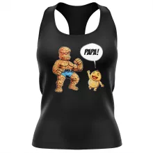 Débardeur Femme La Chose « Un papa solide comme un roc ! » – Parodie Zelda