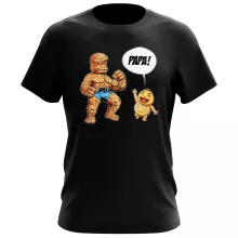 T-shirt La Chose « Un papa solide comme un roc ! » – Parodie Zelda