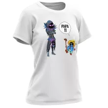 T-shirt Femme Corbeau « Un papa mystérieux » – Parodie Final Fantasy VII