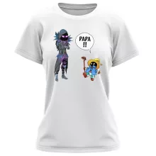 T-shirt Femme Corbeau « Un papa mystérieux » – Parodie Final Fantasy VII