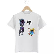 T-shirt Enfant Corbeau « Un papa mystérieux » – Parodie Final Fantasy VII