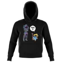 Sweat à capuche Enfant Corbeau « Un papa mystérieux » – Parodie Final Fantasy VII