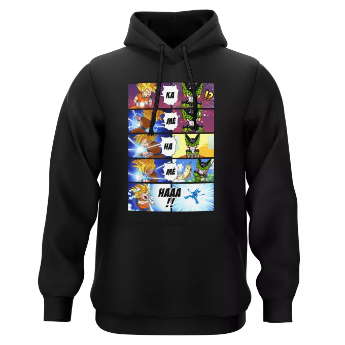 Sudaderas con capucha Parodia Dragon Ball Z -DBZ Son Gokū y Cell