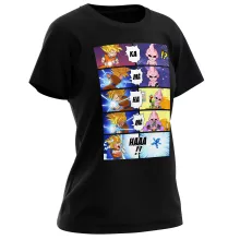 Maglietta da Donna Son Goku “Son Goku e Majin Bu” – Parodia dei Dragon Ball Z
