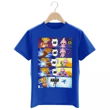Son Goku Pojkens barn T-shirt “Son Goku och Majin Buu” – Parodi Dragon Ball Z