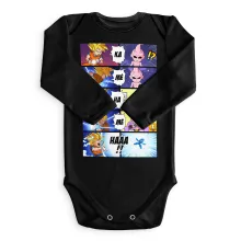 Son Goku Baby Body långa ärmar “Son Goku och Majin Buu” – Parodi Dragon Ball Z