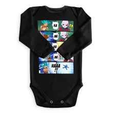 Son Goku Baby Body långa ärmar “Son Goku och Jiren” – Parodi Dragon Ball Super