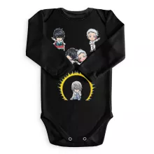 Body bébé manches longues Norman « QI Fusion » – Parodie Death Note