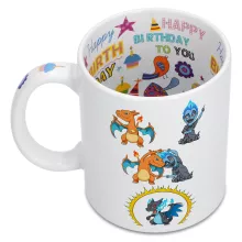 Mug Dracaufeu « Une fusion tout feu, tout flamme » – Parodie Pokémon