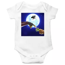 Grogu Baby Yoda Baby Bodysuit “Grogu aka Baby Yoda and Mando The Mandalorian” – ET the Extra-Terrestrial parody