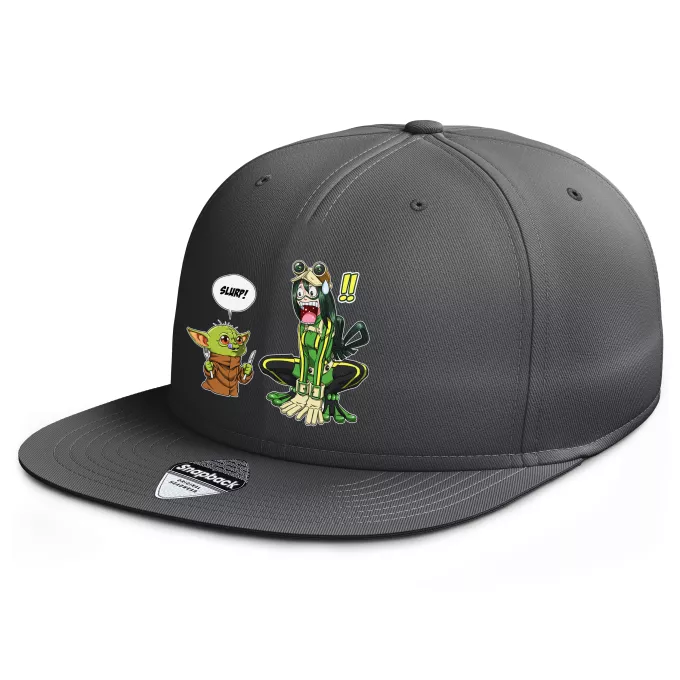 Cappello da rapper Paoridia Star Wars Tsuyu Asui aka Froppy e Grogu aka Baby Yoda