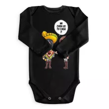 Mikasa Ackerman Baby Body långa ärmar “Mikasa Ackerman och Eren Yeager” – Parodi Attack on Titan