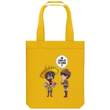 Borsa Tote Bag in cotone organico Parodie di Manga