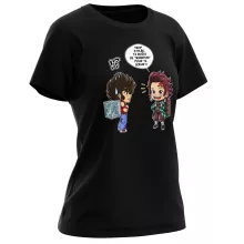 T-shirt Femme Tanjiro Kamado « Une Pandora Box démoniaque ! » – Parodie Saint Seiya